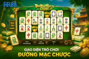 Giao diện trò chơi Đường Mạc Chược với các quân mạt chược trên vòng quay