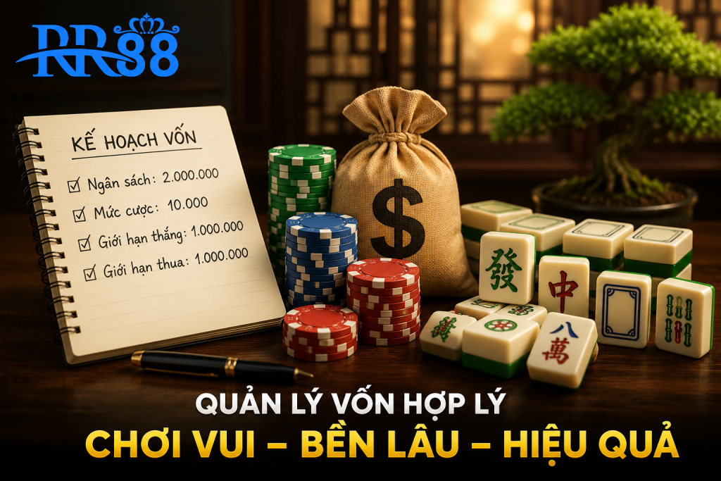 Minh họa người chơi quản lý ngân sách trước khi tham gia Đường Mạc Chược