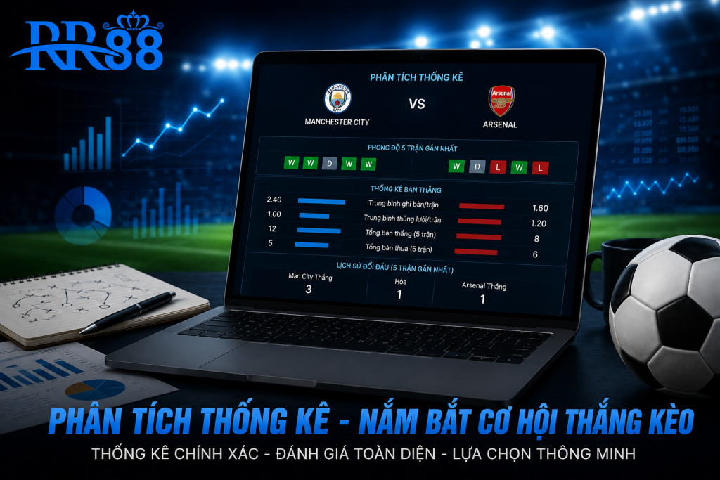 Phân tích thống kê số bàn thắng trước khi chọn kèo Tài Xỉu.