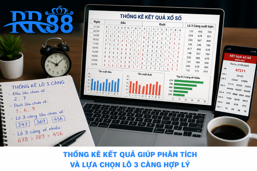 Thống kê kết quả giúp người chơi phân tích và lựa chọn Lô 3 Càng hợp lý.