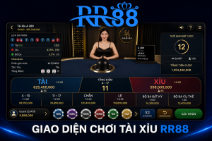 Giao diện chơi Tài Xỉu RR88 trực tuyến